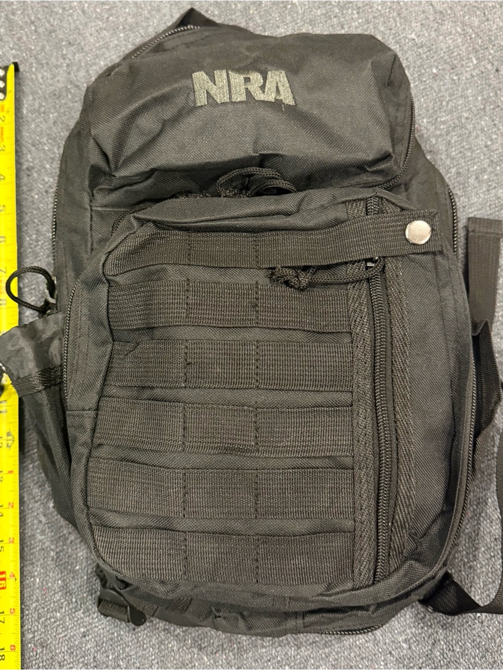 NRA Blackout Black Tactical MOLLE Backpack